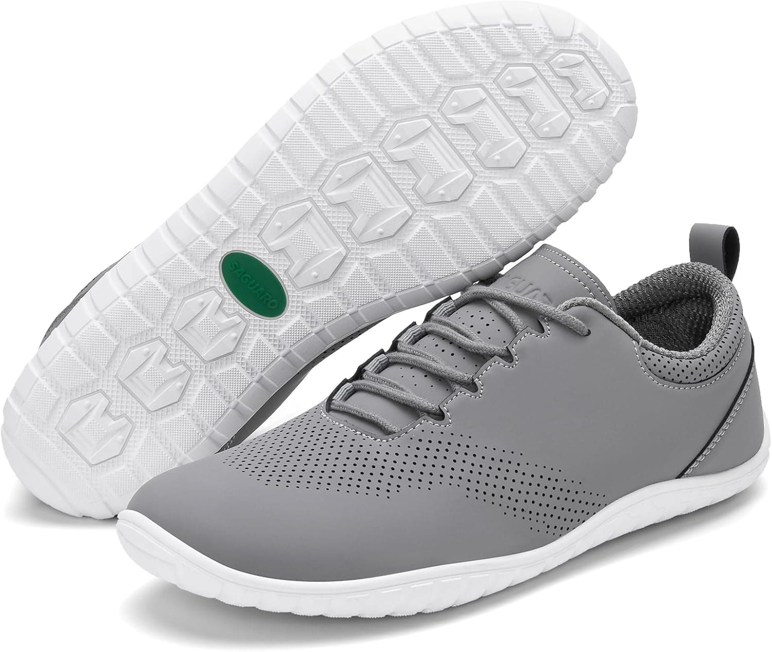 SAGUARO Zapatillas Barefoot Hombre, Calzado Minimalista Ligero con Puntera Ancha & Zero Drop para Caminar al Aire Libre Casual, Tallas 39-48