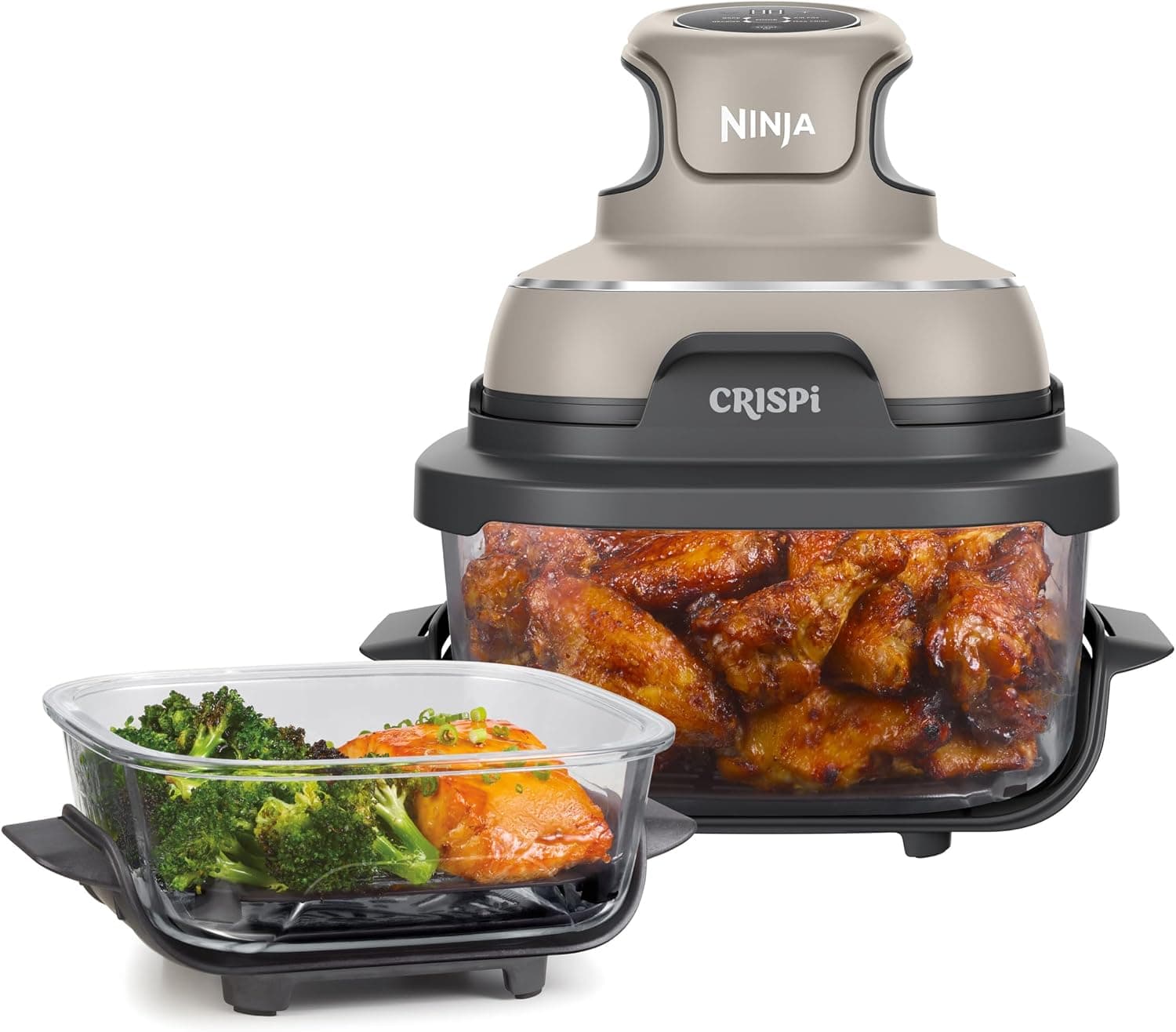 Ninja CRISPi, Freidora de Aire Portátil 4 en 1, 3,8L, Piedra