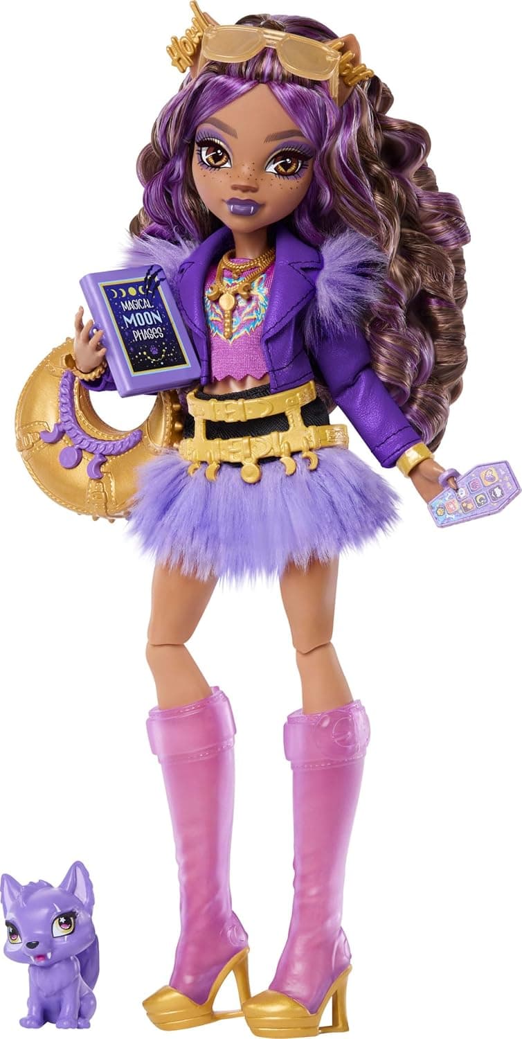 Monster High Clawdeen Wolf Muñeca con Cachorro Lobo