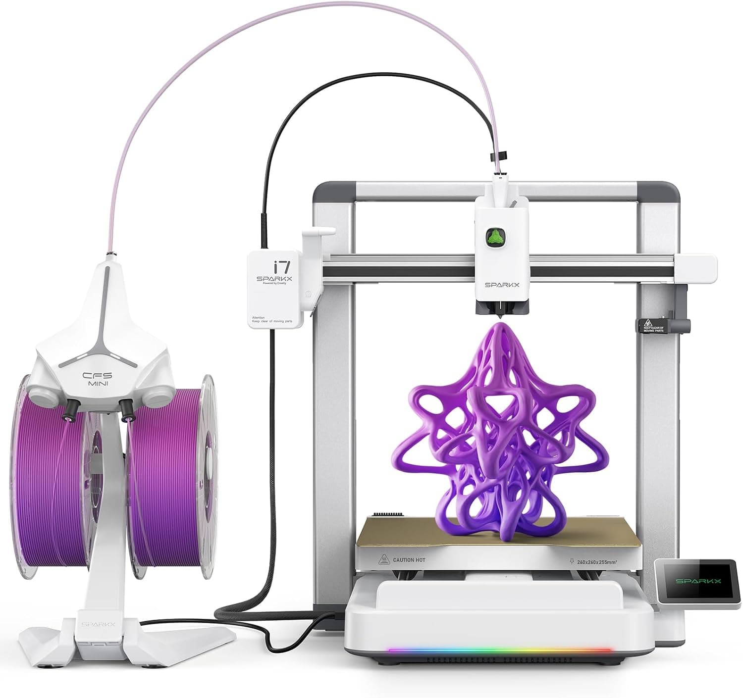 Creality SPARKX i7 Combo Autofill Impresora 3D, Modelado 3D por IA a Partir de Fotos, preparada para impresión Multicolor, nivelación automática, Impresora 3D FDM de sobremesa para Principiantes
