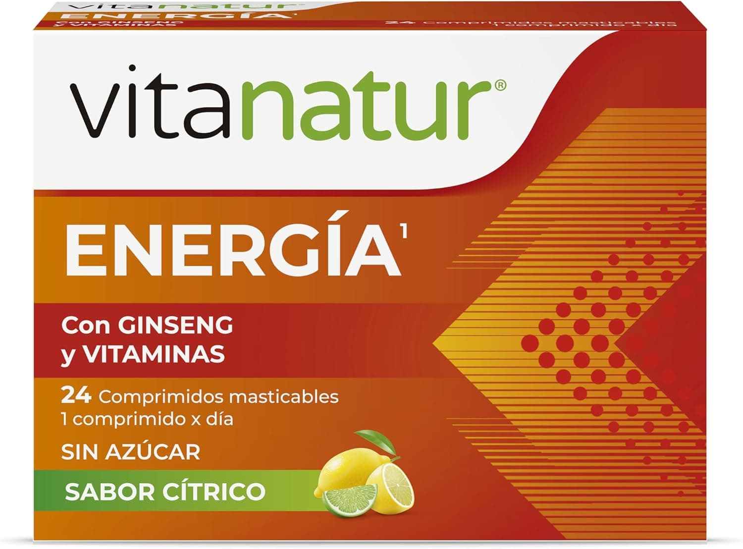 Vitanatur - Energía con Ginseng Comprimidos Masticables 24 Unidades