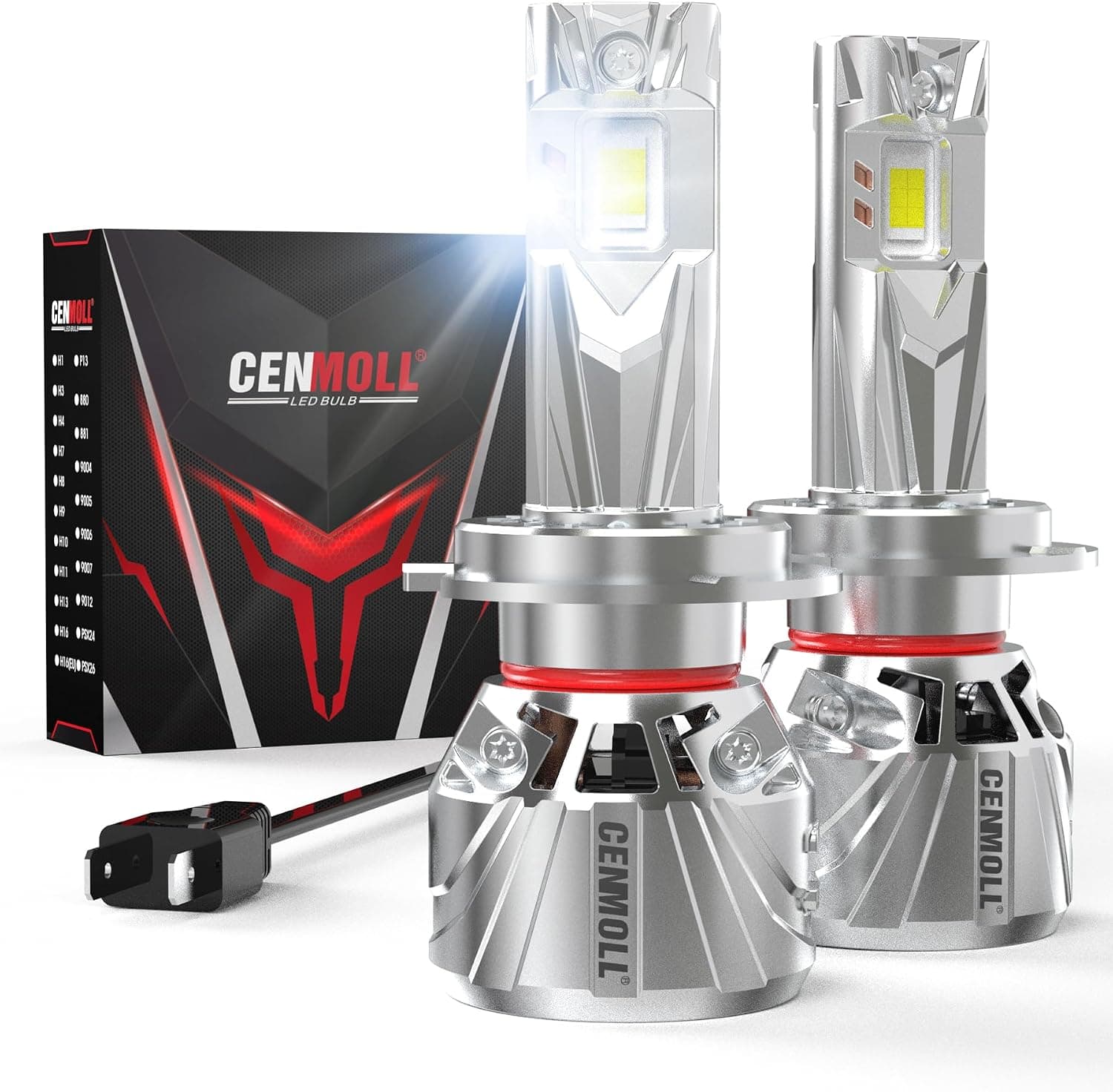 Bombilla H7 Led, 140W 36000LM 700% de brillo ángulo de haz ajustable de 360 grados, 6000K blanco frío Bombillas H7 Led Canbus 12V 24V controlador Canbus integrado Plug & Play, 1 par