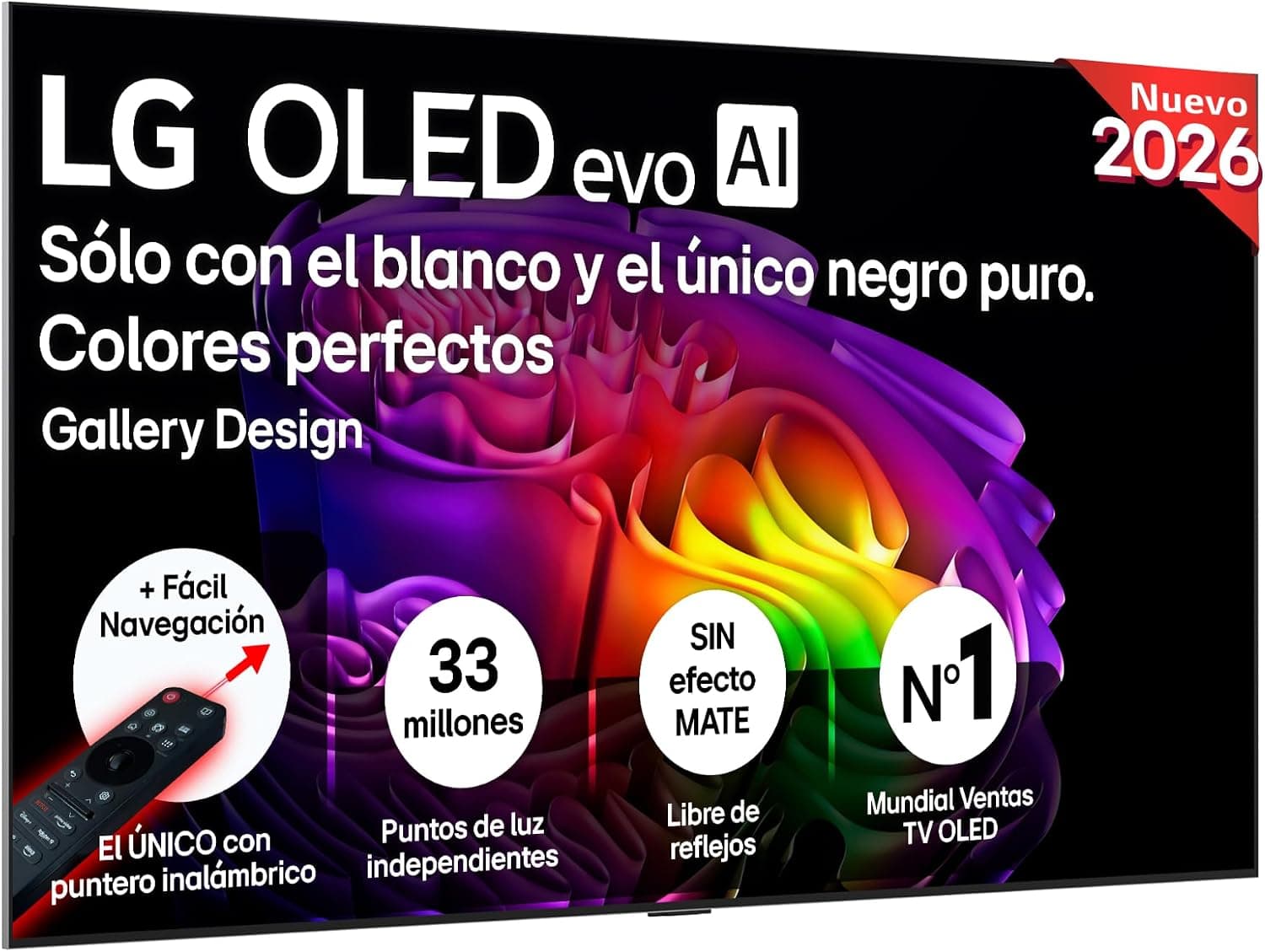 LG OLED77G64LW - Smart TV OLED EVO AI 77" 4K Sin Reflejos, 2026