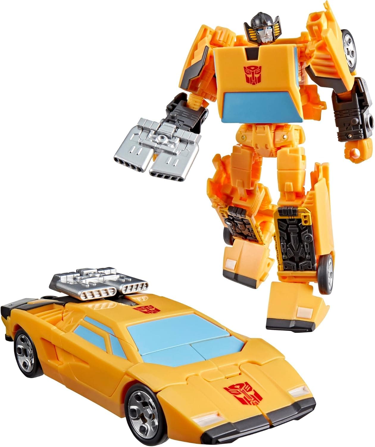 Transformers Studio Series, película, Sunstreaker Deluxe Class, Figura Convertible de 11 cm, Juguetes Robots para niños a Partir de 8 años