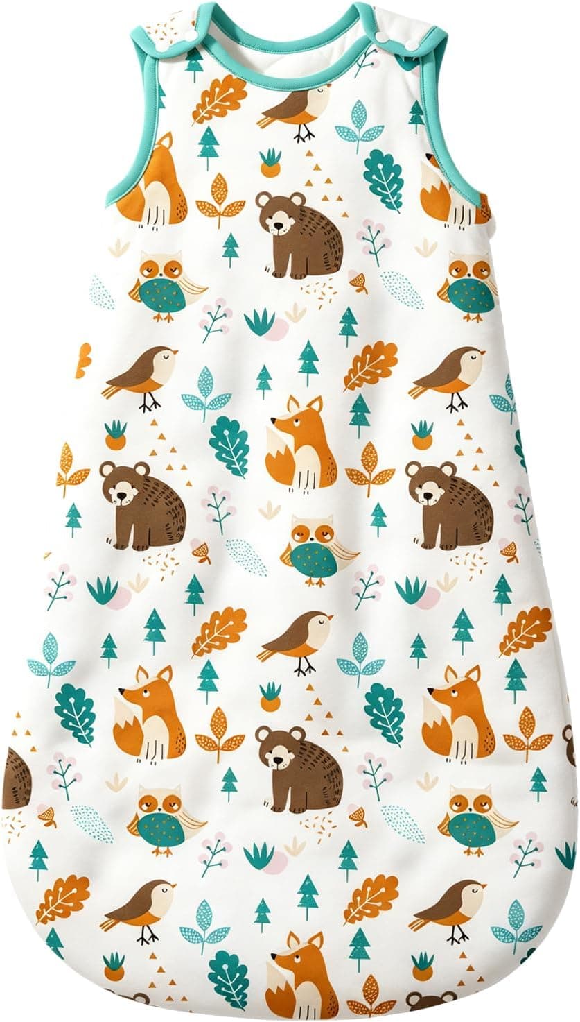 Mosebears Saco de Dormir para bebé de Invierno, 2,5 TOG, 100% algodón, Diferentes tamaños, Desde el Nacimiento hasta la Edad de 18 Meses, para Todo el año
