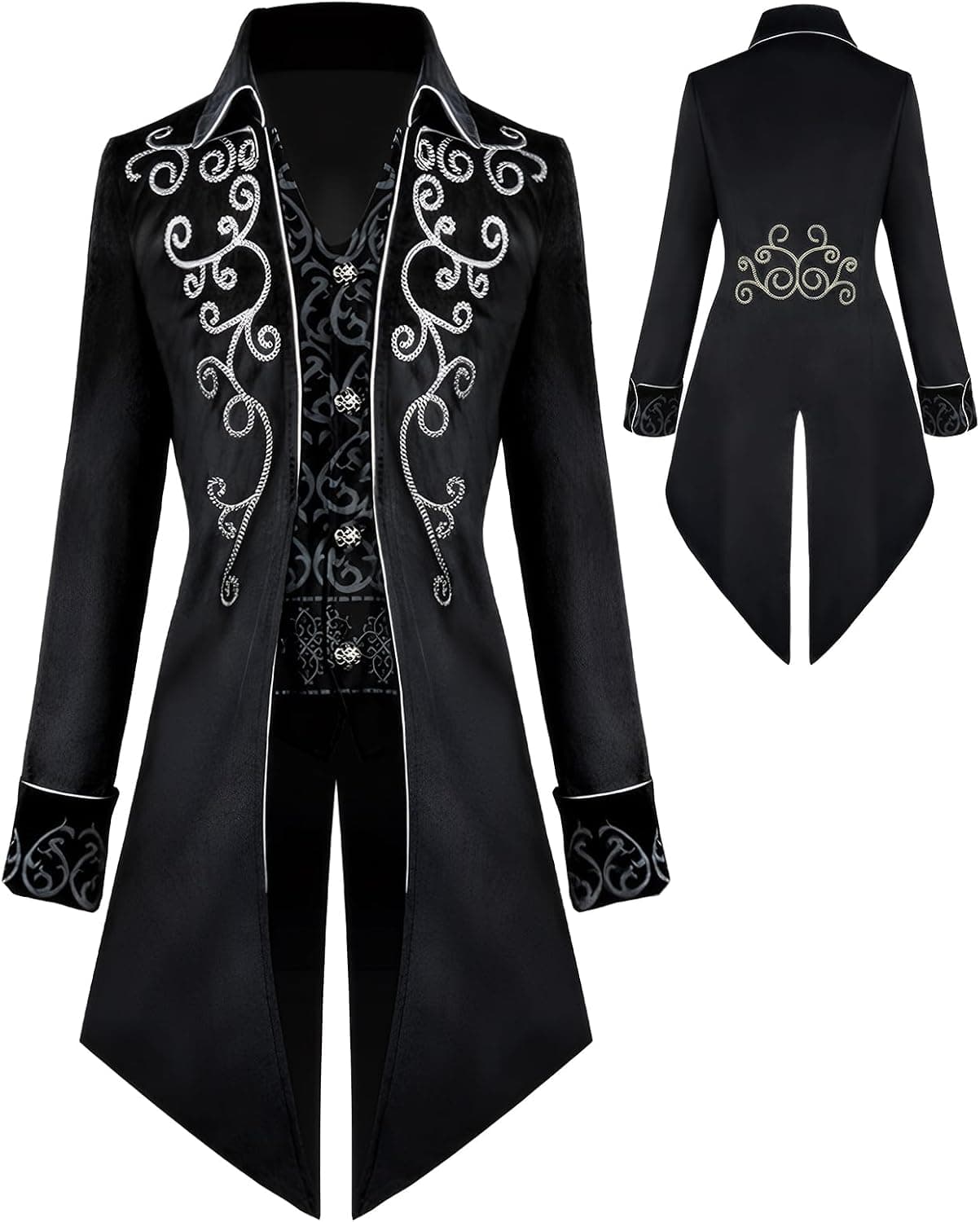 Chaqueta Steampunk Vintage Frack para hombre, estilo gótico, disfraz de carnaval, ropa medieval para hombre, disfraz de Halloween