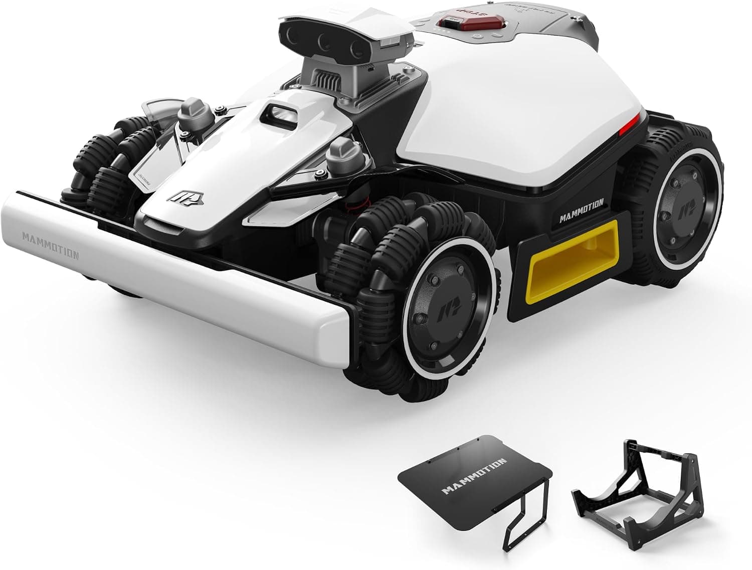MAMMOTION LUBA Mini 2 AWD 1000 Robot Cortacésped sin Cable Perimetral, Visión AI Tri-Camera y Posicionamiento NetRTK, DropMow, Pendiente 80%, Mapeo Automático, para 1000㎡