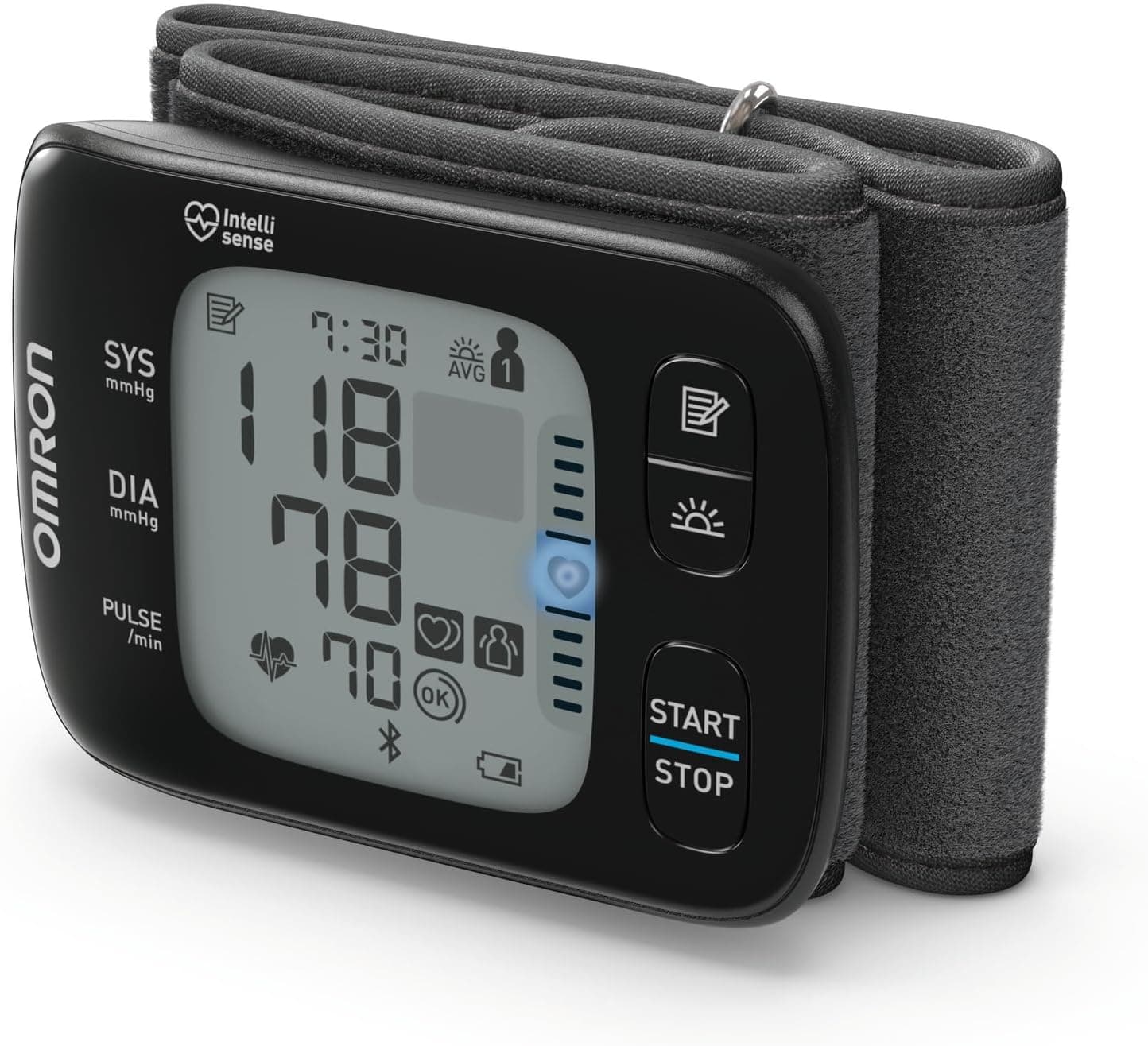 OMRON RS7 Intelli IT Tensiómetro de muñeca con Bluetooth, 2 Usarios