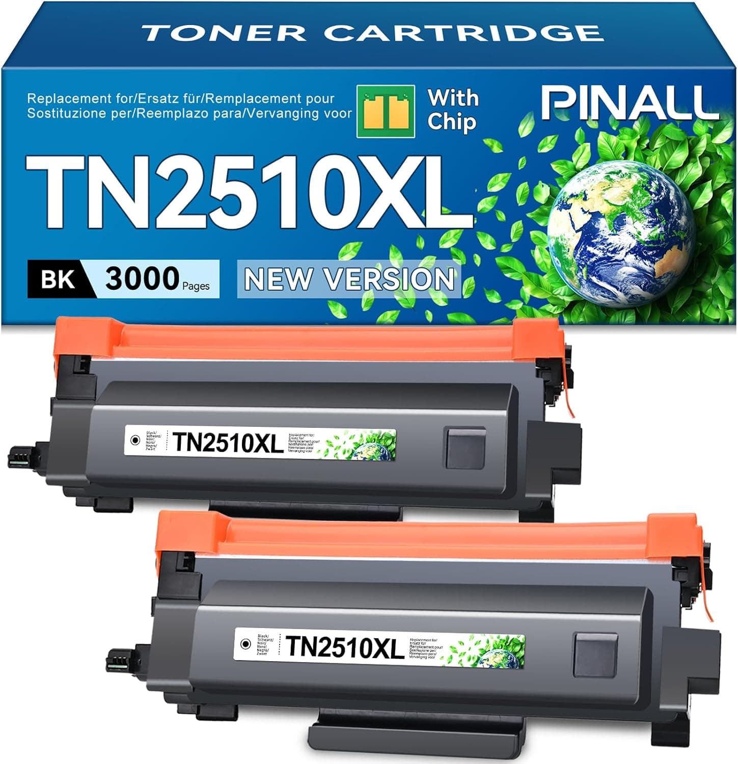 TN2510XL Compatible con Brother HL-L2400DWE MFC-L2800DW DPC-L2627DWE