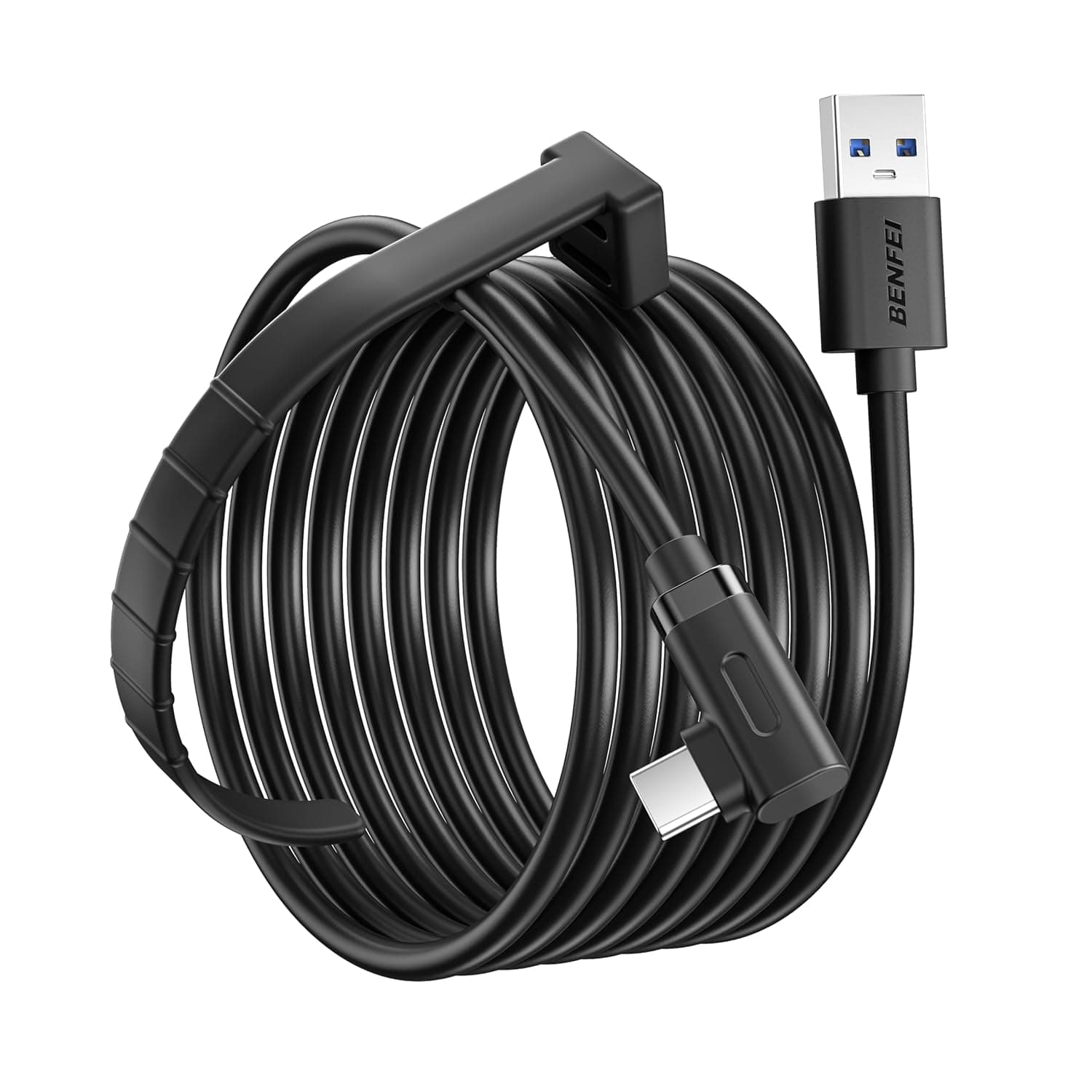 BENFEI Cable Link de 5m, Cable Link USB 3.0 a USB C con Meta Quest 3s, Quest 3 2 1, Quest Pro, Pico 4, PC Steam VR Accesorios, Transferencia de Datos de Alta Velocidad