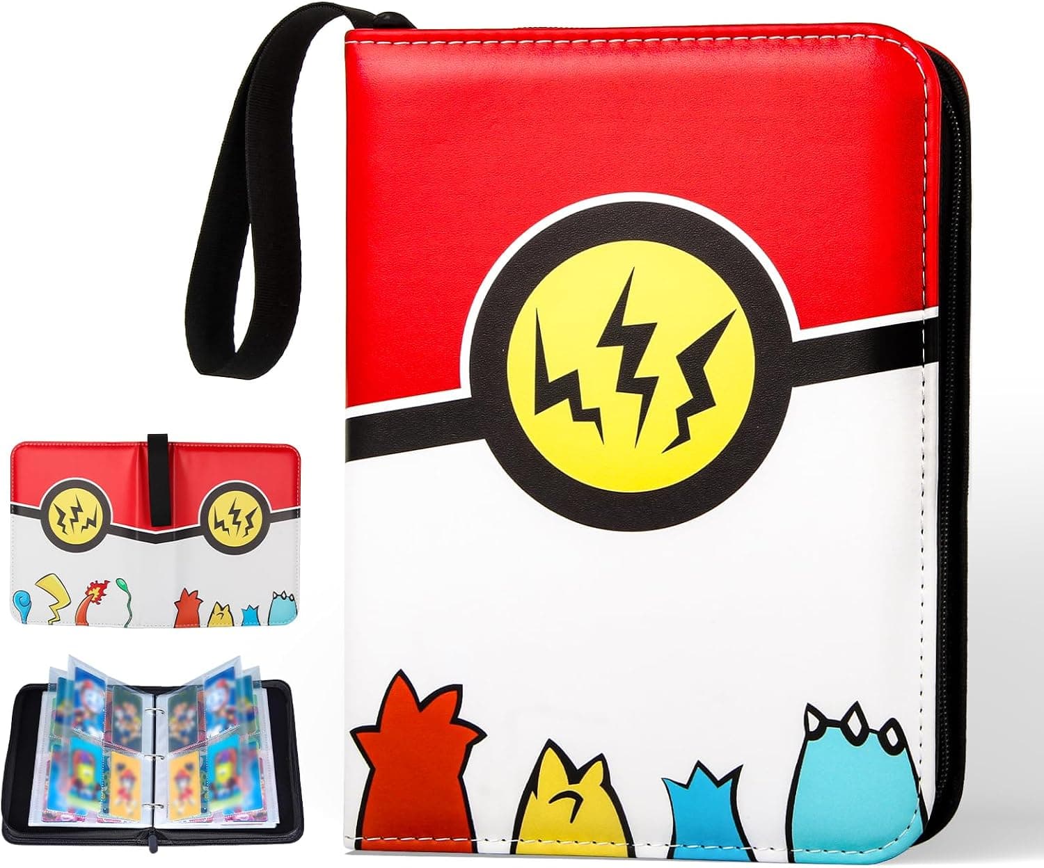 Álbum para 440 Cartas Magic y YugiOh - 55 Páginas con Cremallera Impermeable | Carpeta de Colección Portátil de Cuero PU | Regalo Ideal para Niños y Coleccionistas