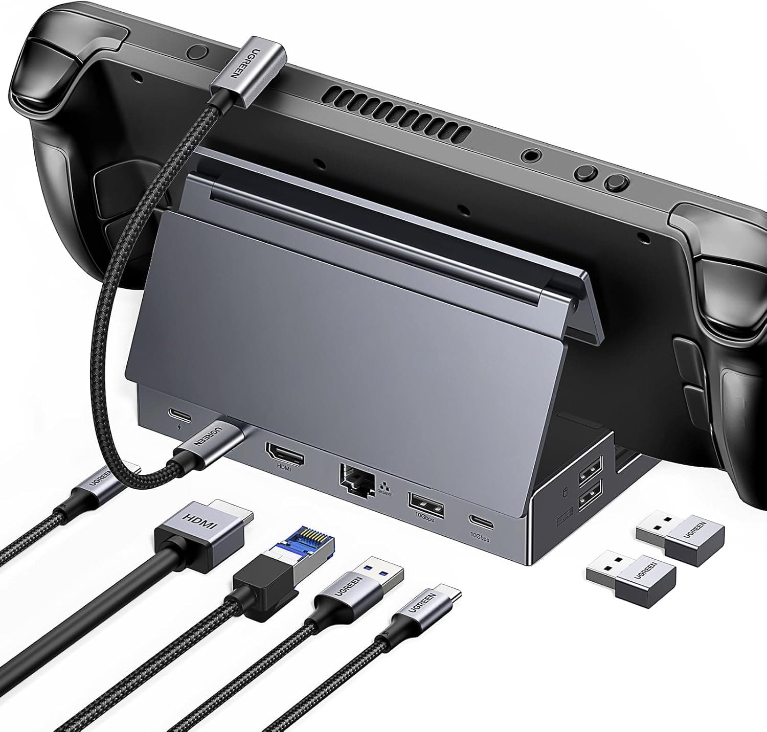 UGREEN 9 en 1 Docking Station USB C y Soporte para Consolas Portátils