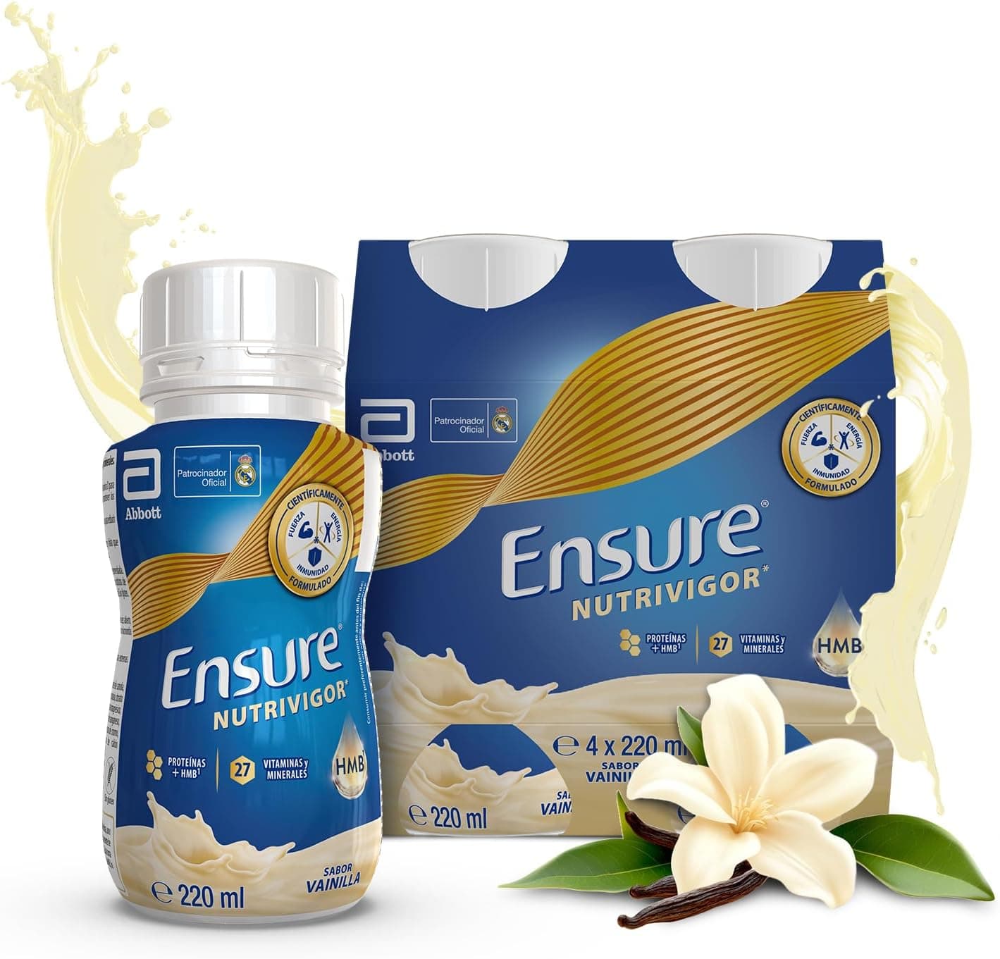 Ensure Nutrivigor Vainilla 4 x 220 ml, Nutrición para Adultos