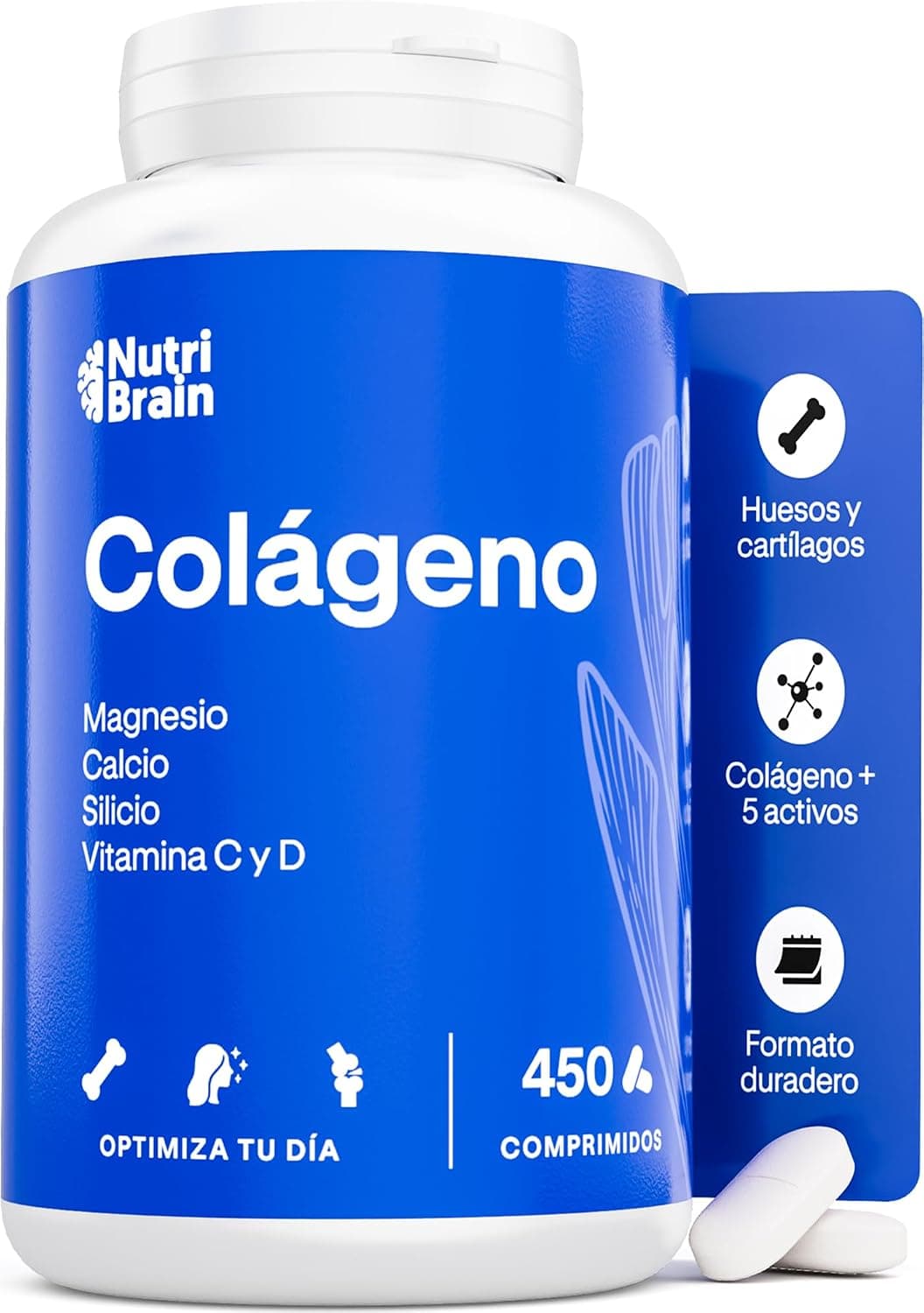 Colágeno Hidrolizado Puro con Magnesio, Calcio y Vitaminas C y D, 6 Meses