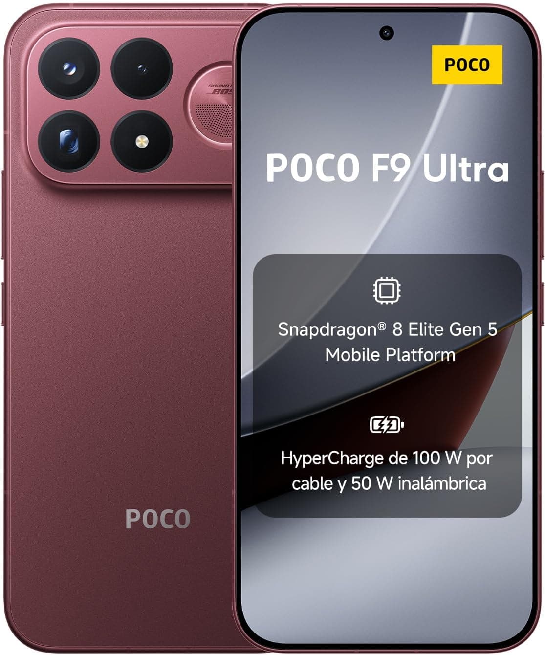 XIAOMI Poco F9 Ultra, 16+512, Cereza Oscuro, 8050mAh, Carga 100 W