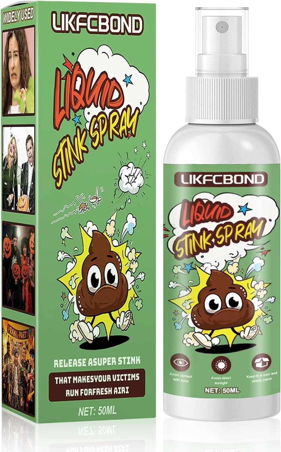 Spray para Pedos Líquido, Spray Pedos Apestoso, 1 Piezas, 50ML