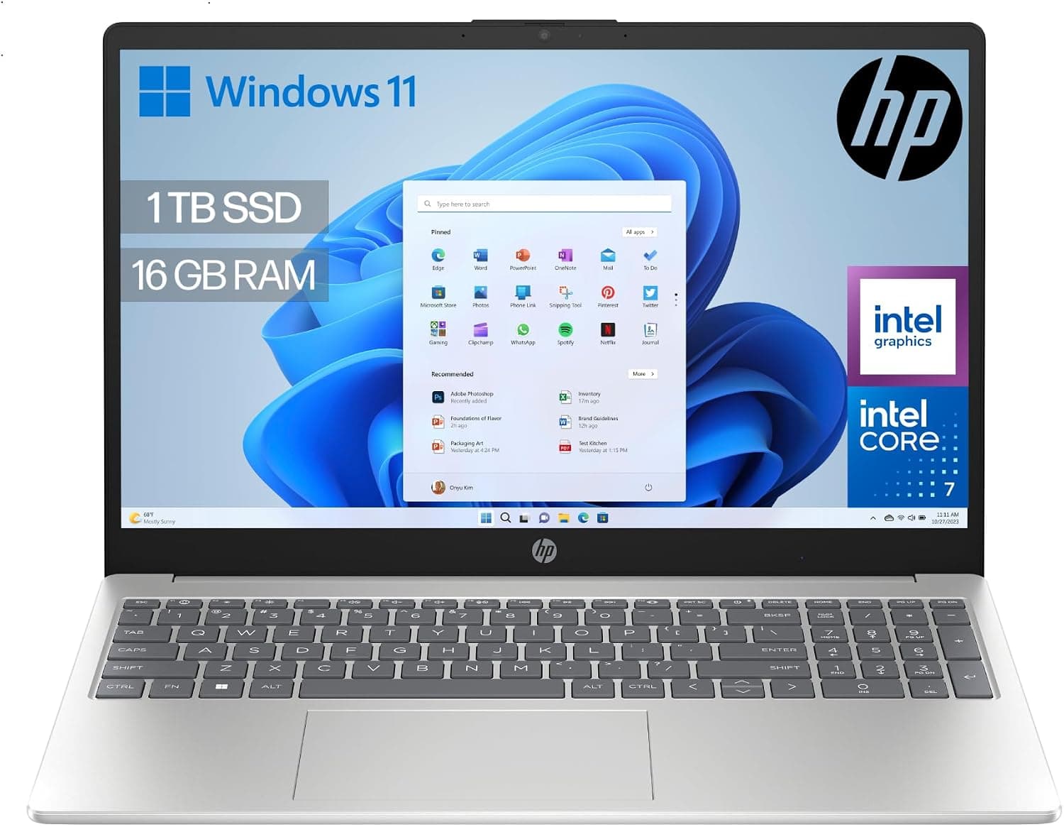 HP 15-fd0405ns Ordenador Portátil 15,6" FHD, Core 7 150U, 16GB, Win11