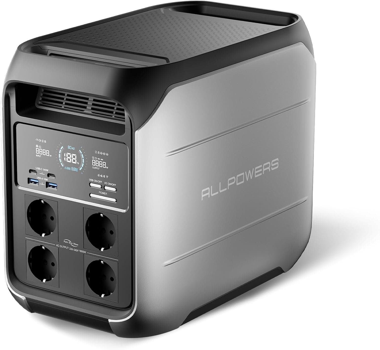 ALLPOWERS P1800 Estación de energía portátil 1024Wh LFP batería 1800W