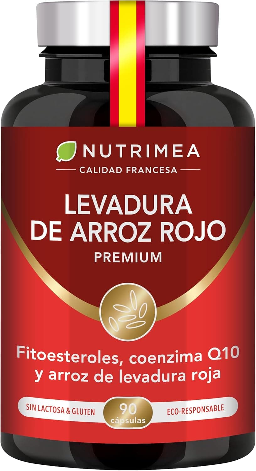 Levadura Roja de Arroz Premium | 2,8mg MonacolinaK | 90 Cápsulas