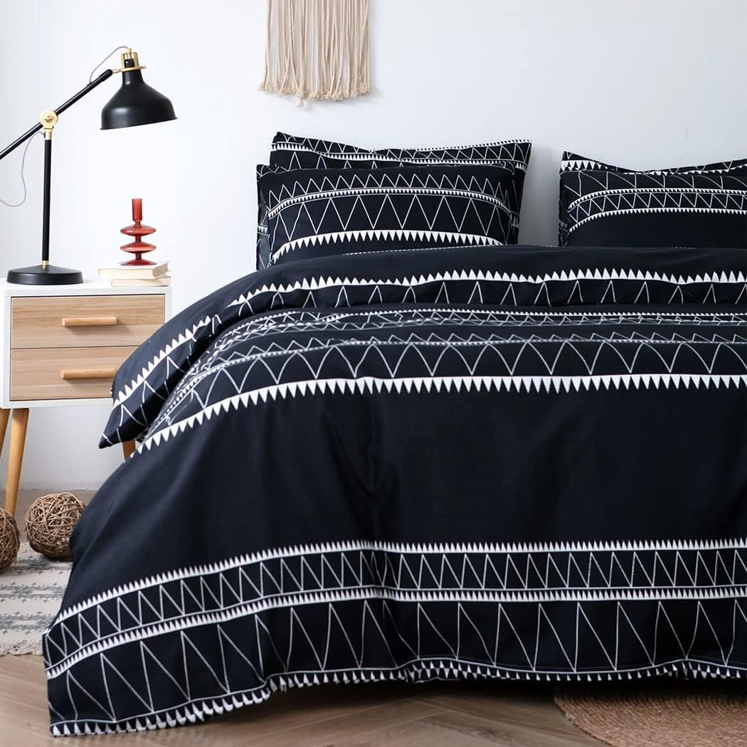 Tokokimo Funda Nordica Cama 135/150, Funda Nordica 220x240cm, Negro