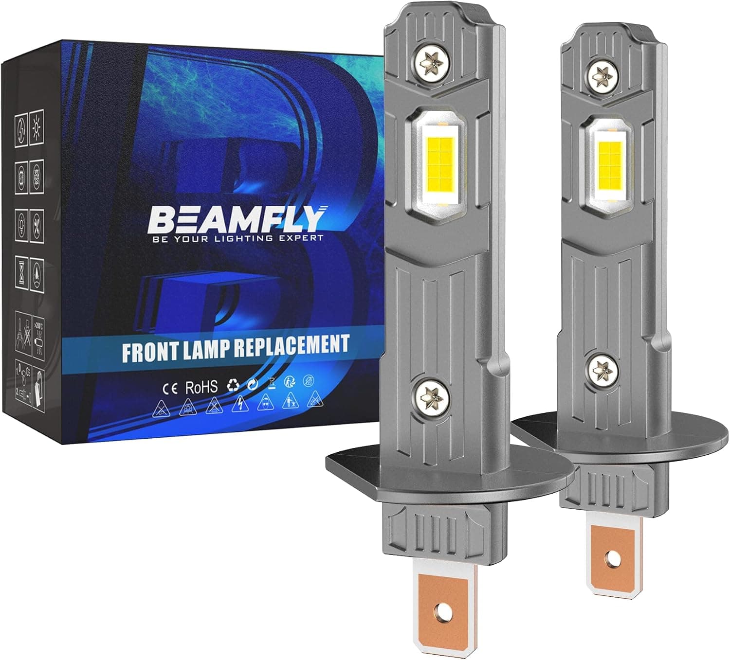 H1 LED Bombilla 6500K Bombillas 110W 40000LM, 2 piezas