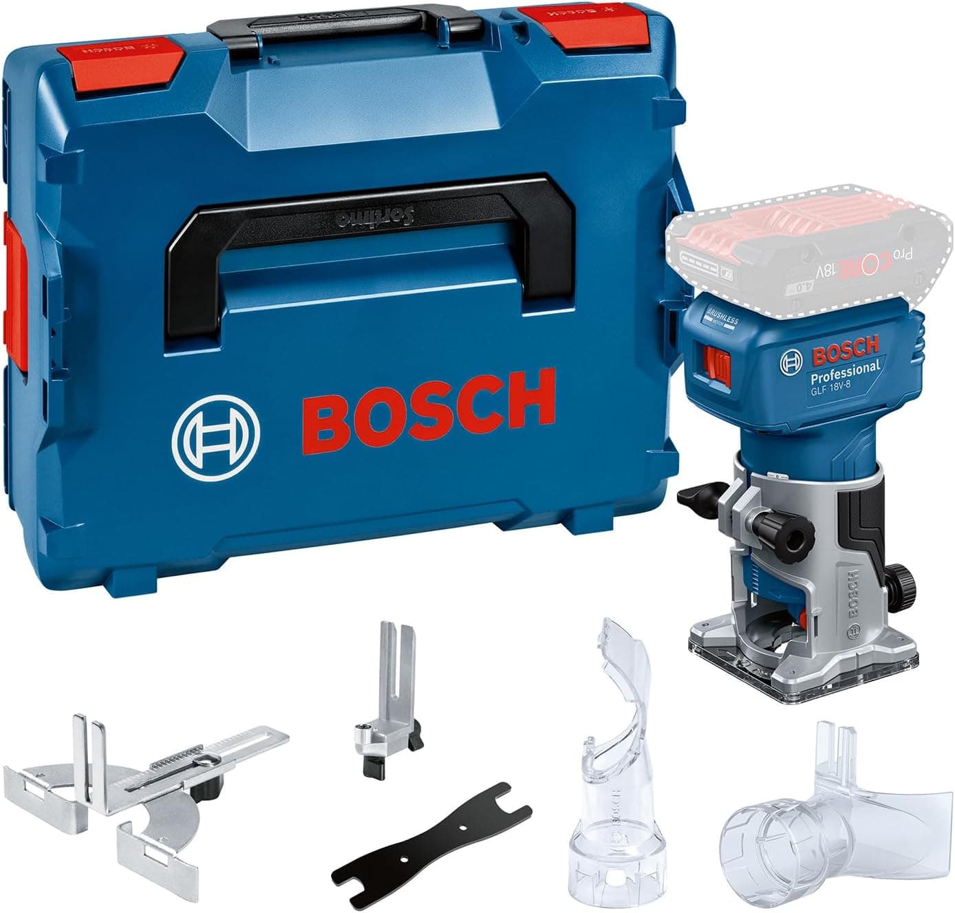 Bosch PRO Fresadora de cantos a batería GLF 18V-8