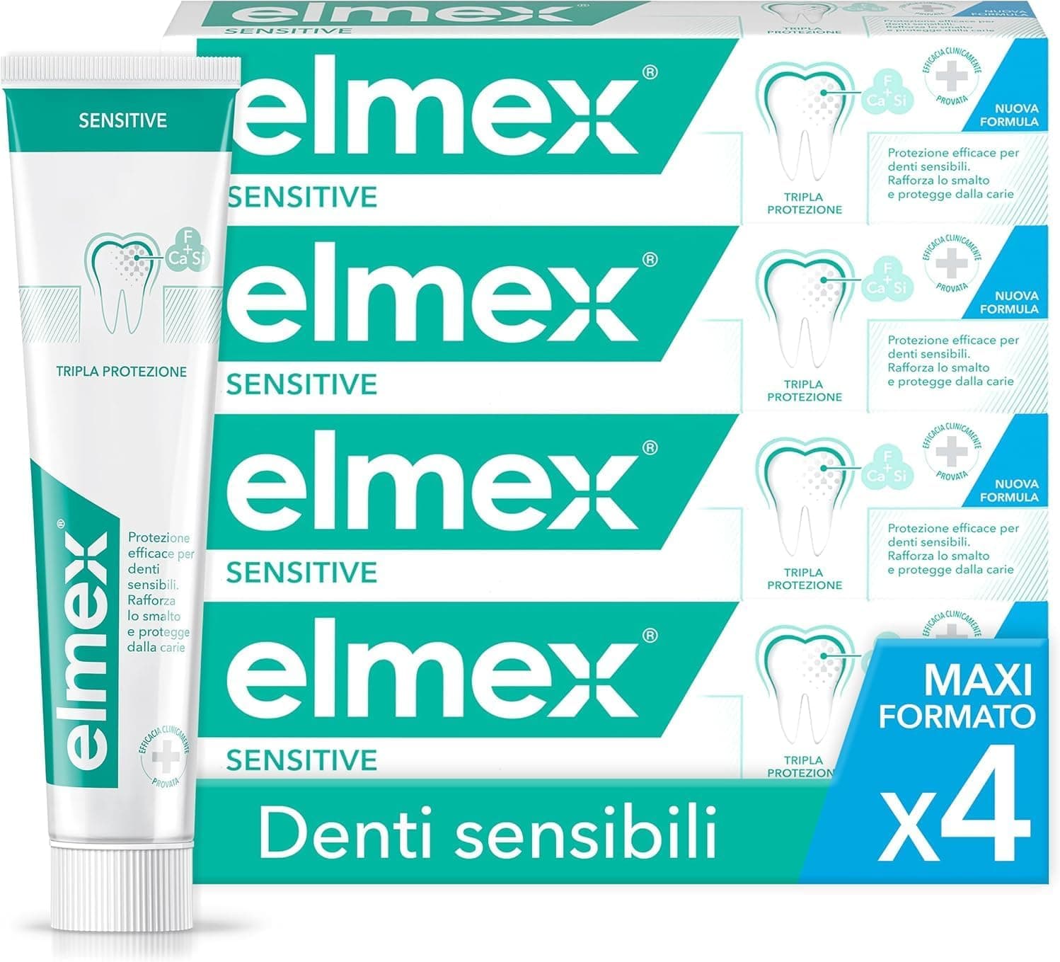Elmex Sensitive Pasta de Dientes Pack 4x75ml