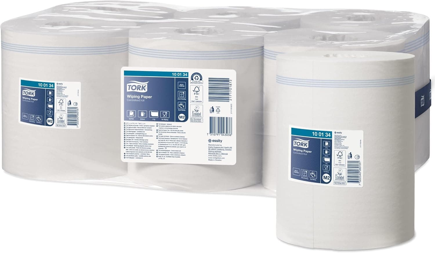 Tork 100134 Papel de secado, de 1 capa, básico, Advanced
