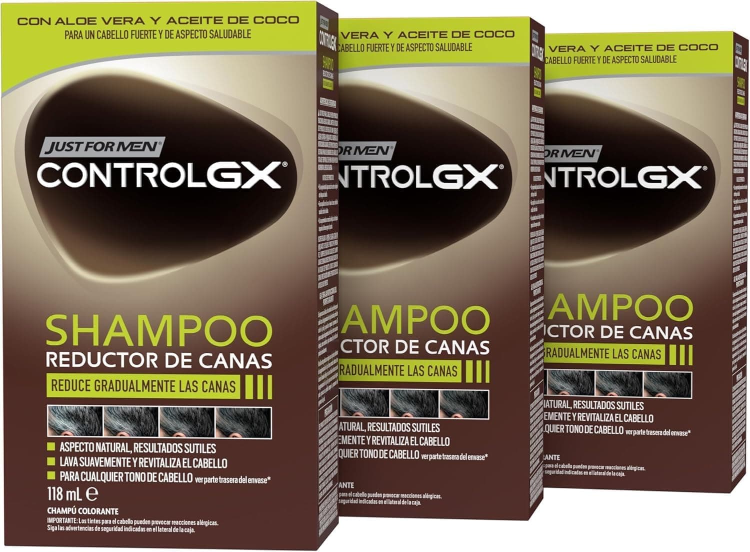 Just For Men Control GX Champu Anticanas (3 Pack)