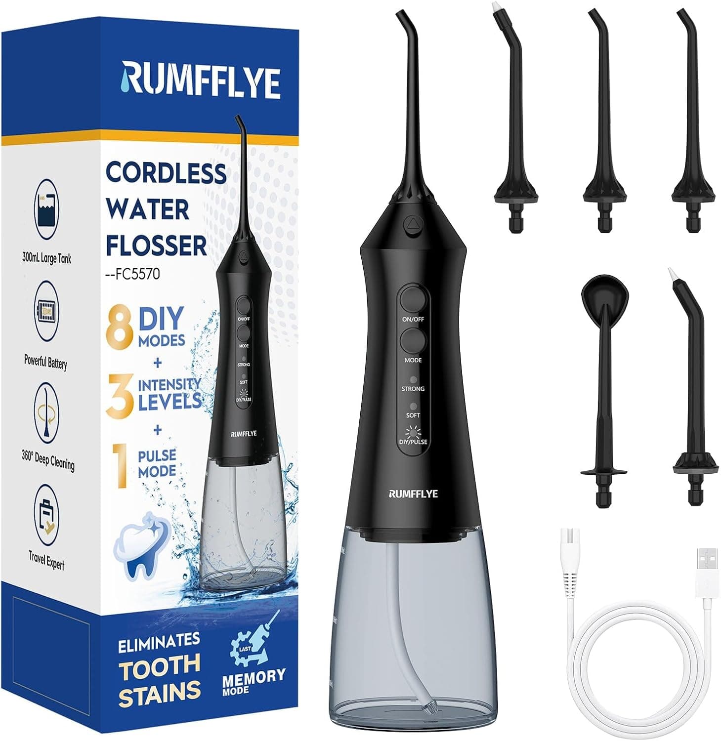 Irrigador Dental Portátil Irrigador Bucal Water Flosser 12 Modos