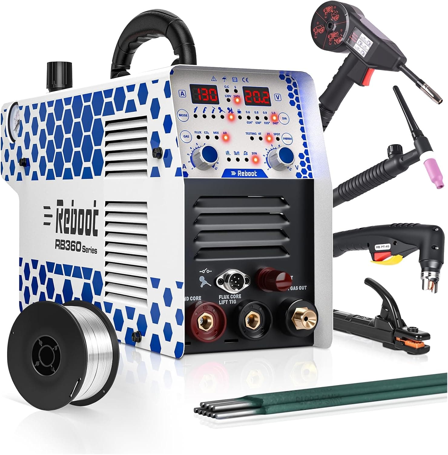 Reboot Soldador Multiproceso 7 en 1, MIG, TIG, MMA, Plasma y Aluminio