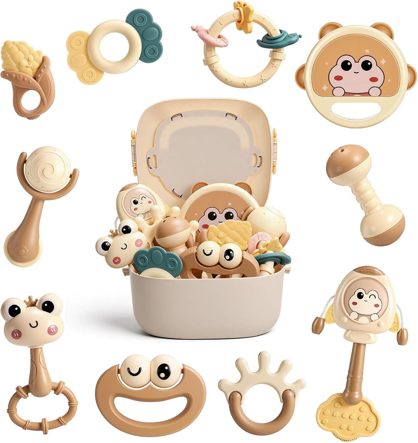 Wootoyz Juguetes Bebes 0 6 8 10 12 18 Meses, Sonajeros Bebes 0-6 Meses Juguetes Sonajero Calcetines y Muñequeras para Bebé 6-18 Meses Regalo Bebe Recien Nacido 6-12 Meses Niños Montessori Bebe