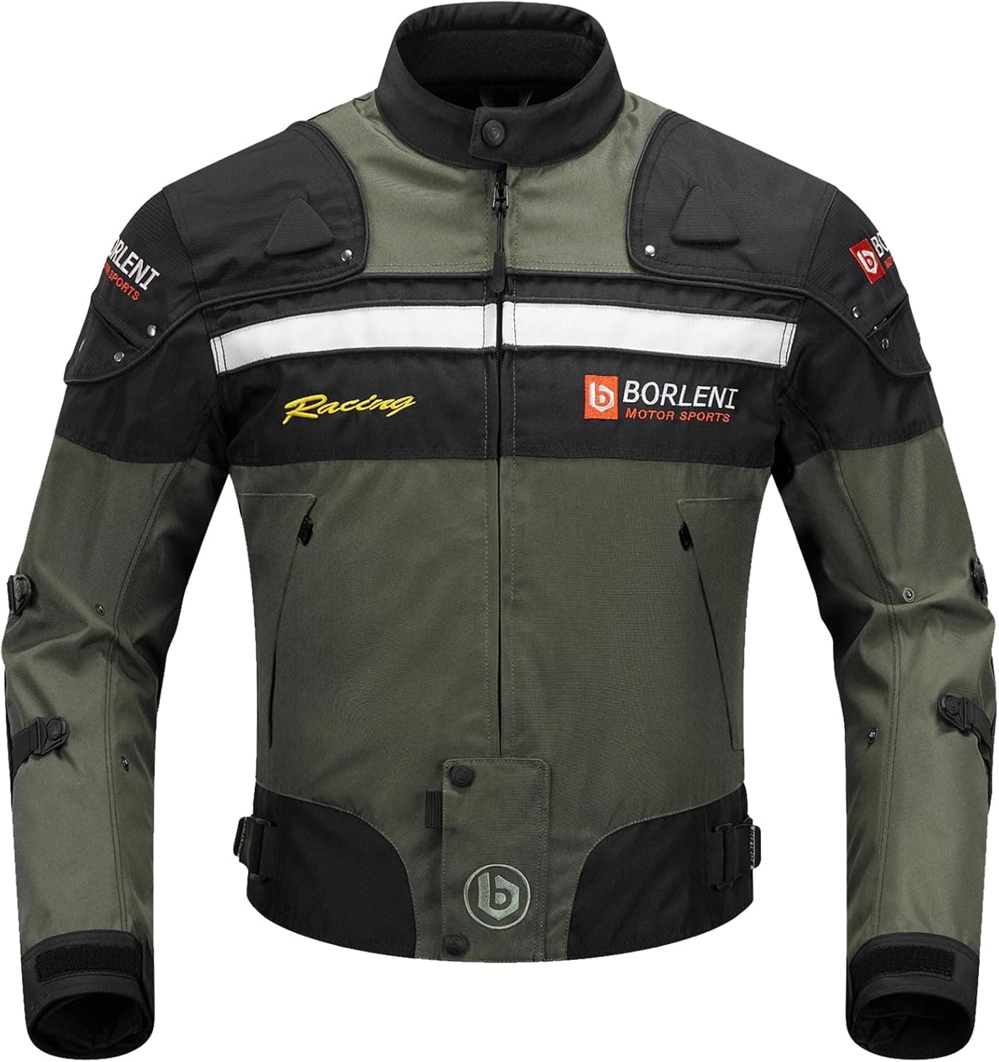 BORLENI Chaqueta moto, protecciones conformes a CE, otoño-invierno, D020