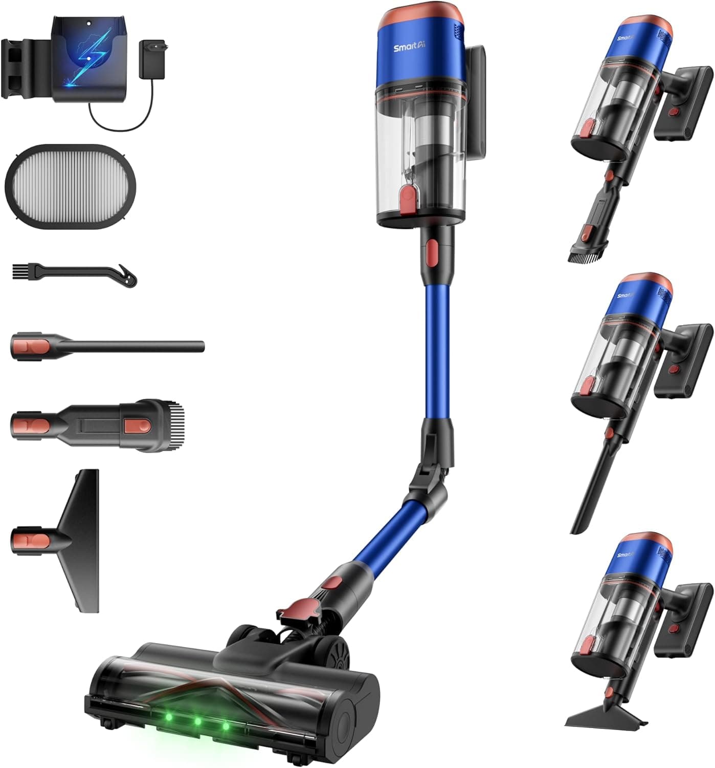 V15 Ultra Aspiradora Sin Cable, 58 kPa, 600 W, 75 Min, 1,8 L
