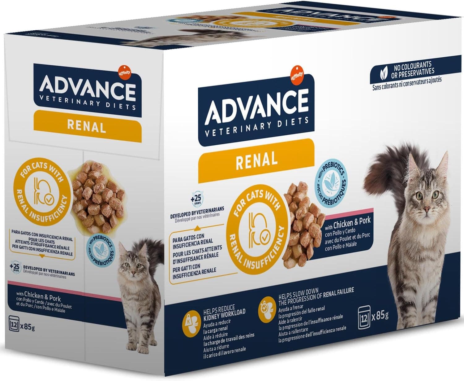 Advance Veterinary Diets Renal - Comida Húmeda para Gatos: Multipack 12 bolsitas de 85g