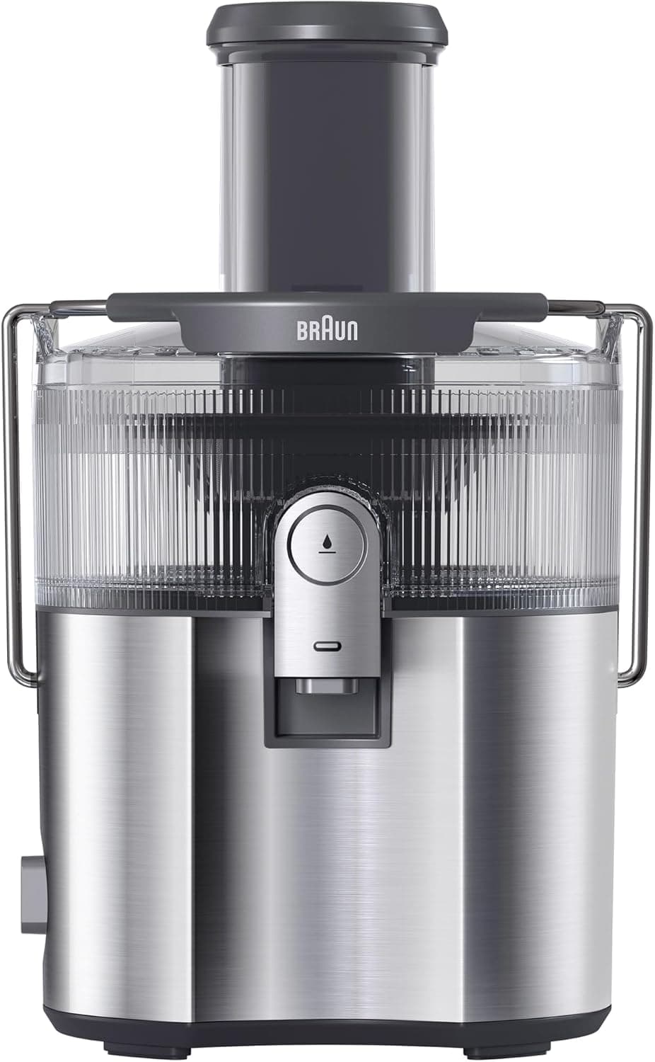Braun MultiJuice 7 SJ7000, Licuadora Extractor con Tecnología ColdXtract, Boquilla de 75 mm, Recipiente de 2 l, Antigoteo, Sistema de Seguridad Cuádruple, Filtro de Acero Inoxidable, 1000 W, Gris