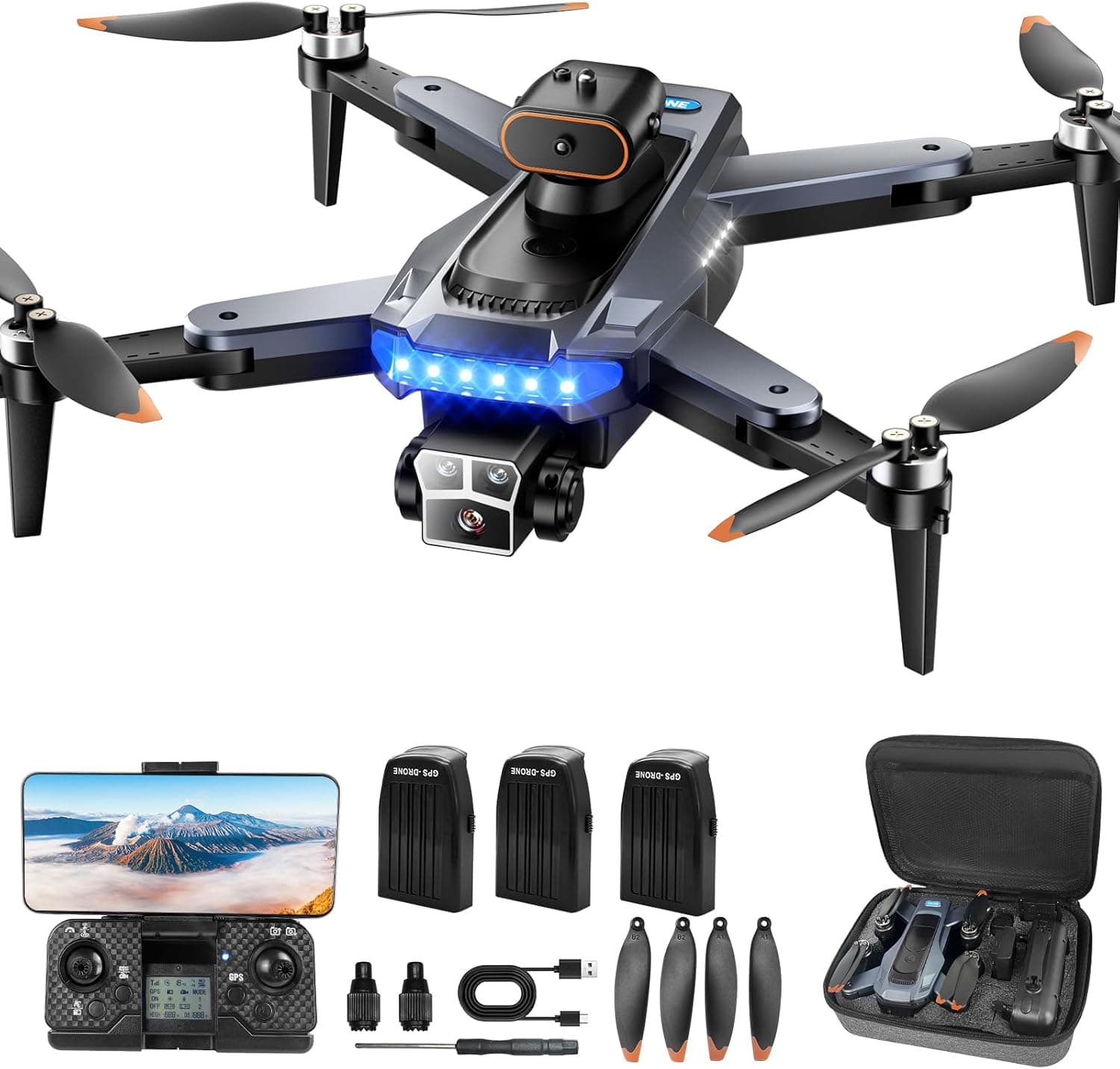 Dron con Cámara 4K GPS para Adultos y Principiantes — P17 GPS Drone