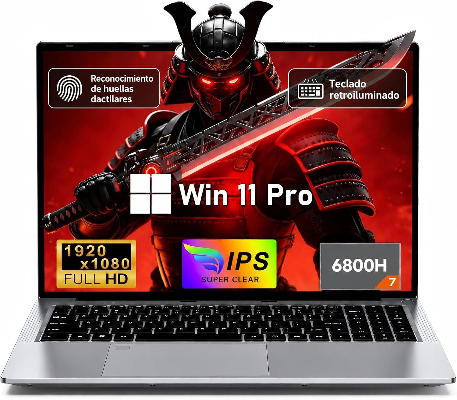 Portátil Gaming 15,6", R7 6800H, 32GB RAM, 1TB SSD, FHD, Win 11