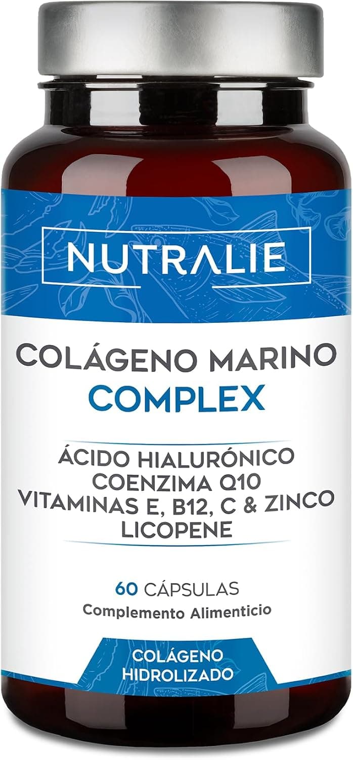 Colágeno Marino Hidrolizado Ácido Hialurónico Q10 Vit C E - Piel