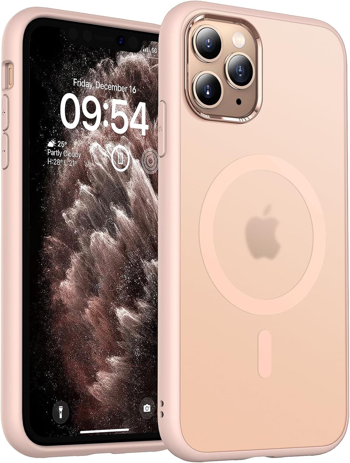 TOCOL Funda para iPhone 11 Pro MAX, Compatible con MagSafe, Verde Alpino