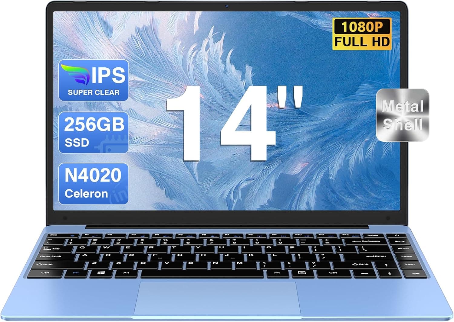 Ordenador Portátil 14", 6GB+256GB SSD N4020(hasta 2.8Ghz) 2-Core Win 11