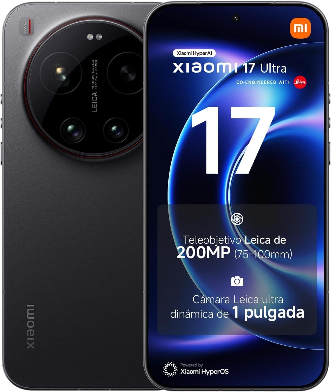 XIAOMI 17 Ultra Smartphone de 16+512GB Negro Teleobjetivo Leica de 200 MP