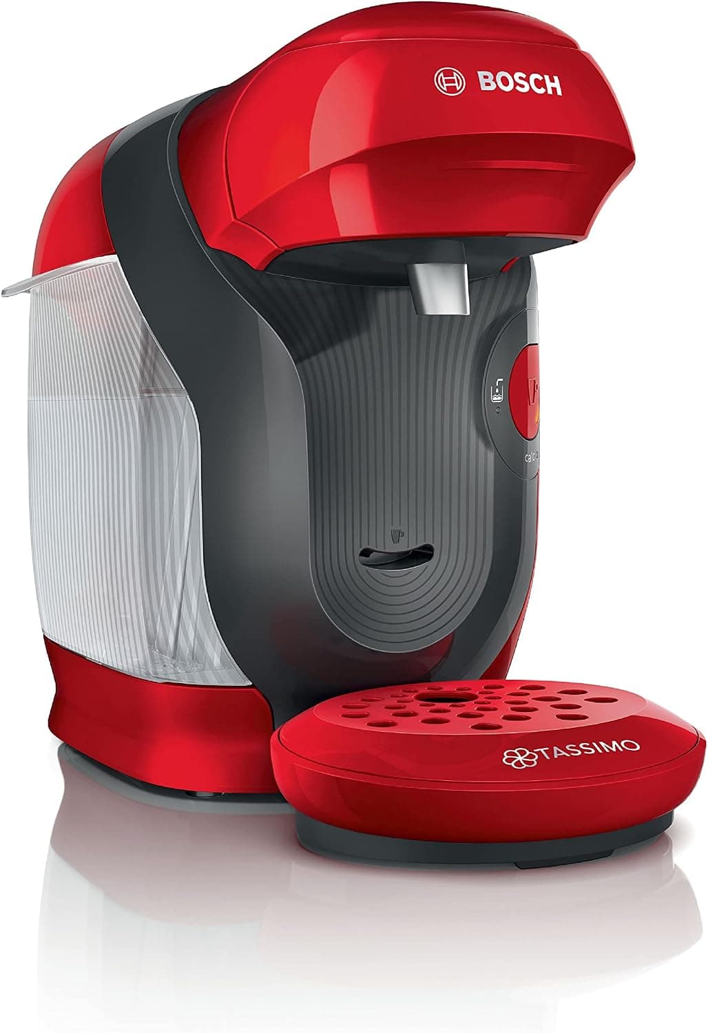 Bosch - Cafetera multibebida, TASSIMO STYLE, rojo, TAS1103