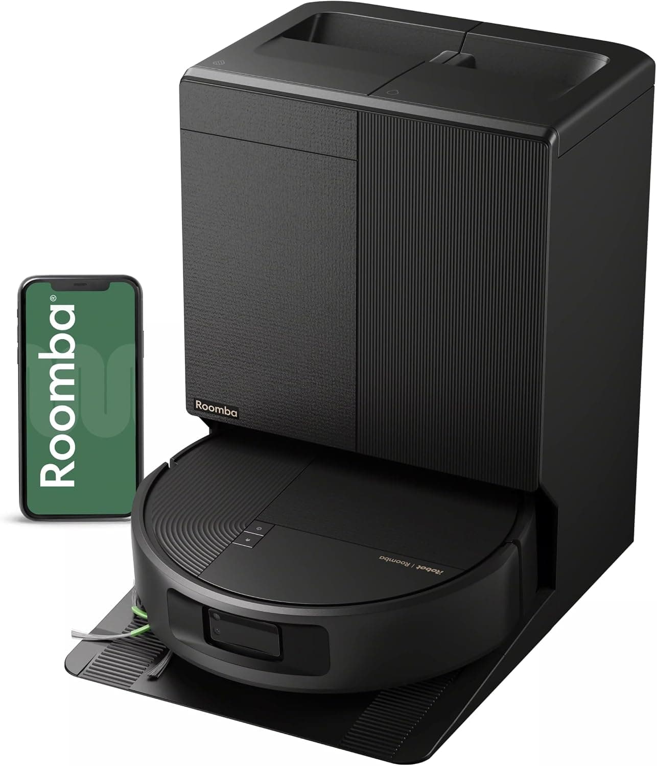 Roomba Plus 676 Robot Aspirador 2 en 1 + Base AutoWash, Fregado Caliente