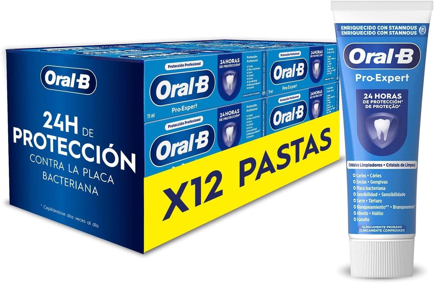Oral-B Pro-Expert Protección Profesional Pasta de Dientes, Pack 12x75 ml