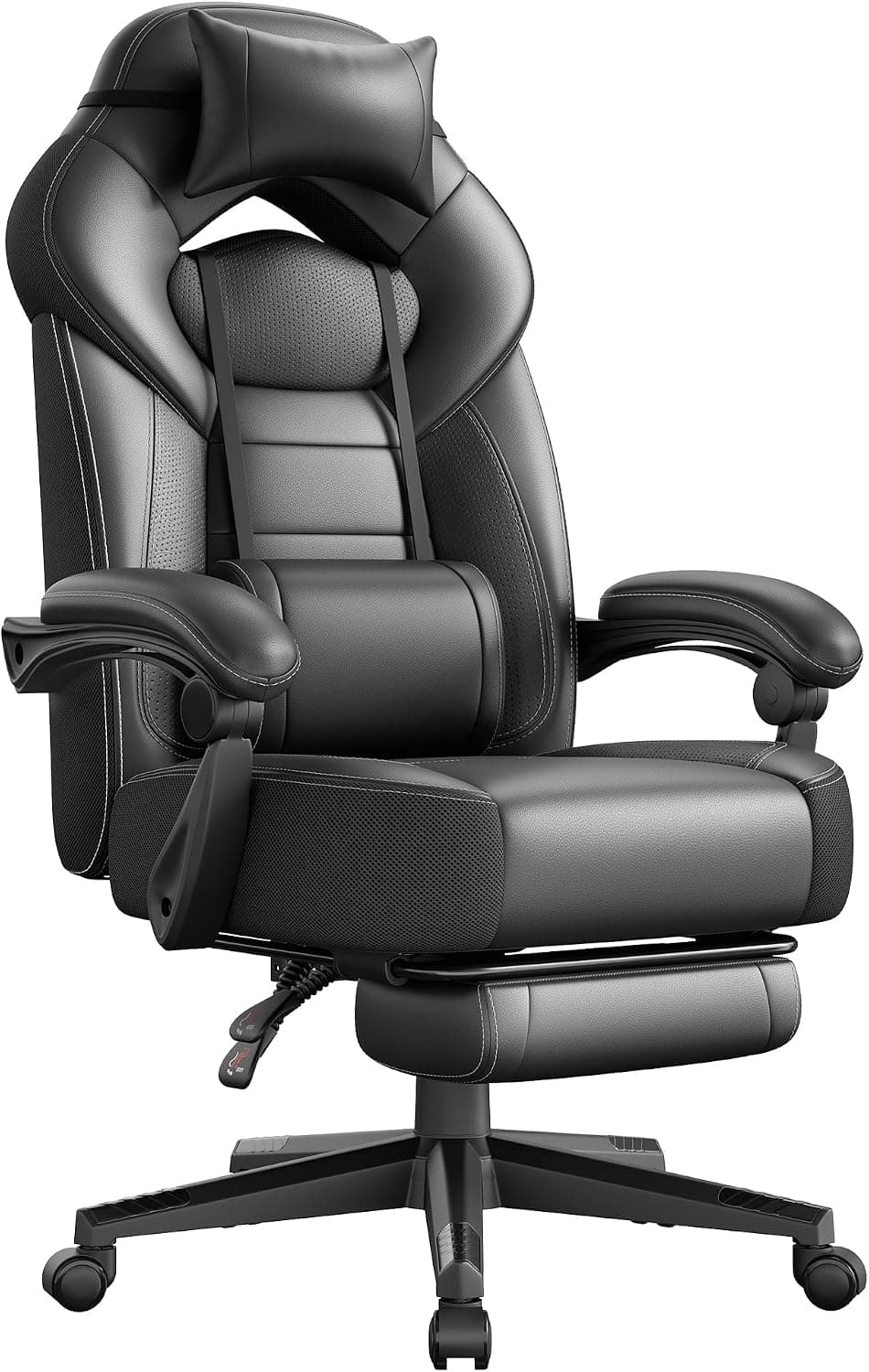 SONGMICS Silla Gaming, Diseño Ergonómico, Capacidad de Carga 150 kg