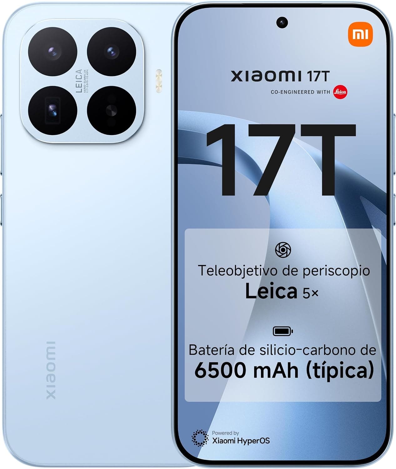 XIAOMI 17T Smartphone de 12+256GB Azul Teleobjetivo Leica 5X