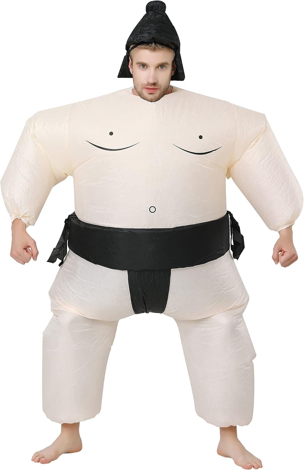 FXICH Traje Sumo Inflable - Disfraz de Carnaval/Halloween con Adultos, Traje Hinchable Cosplay Fiesta Navidad Talla Única 150-190cm