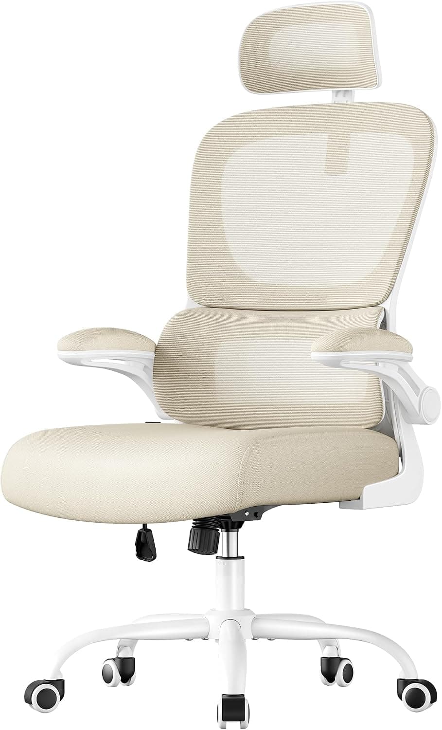 SONGMICS Silla de Oficina Ergonómica, Tela de Malla de Doble Capa