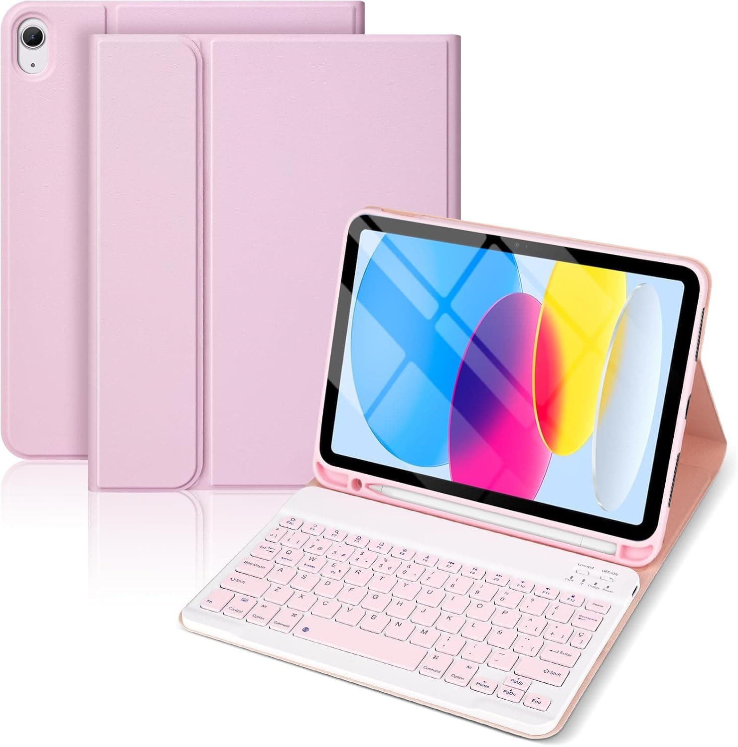 Funda Teclado para iPad 11.ª Gen (A16) / 10.ª Generación (11/10.9 Pulgadas)